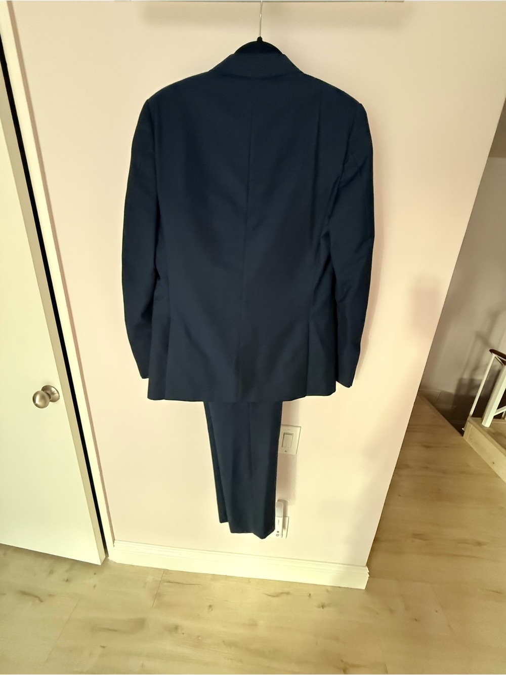 Z Zegna Mens Suit 2 Piece Navy Blue 48R US 38R Slim Fit Drop 8 Wool Mohair Luxe⁠ - Picture 8 of 16